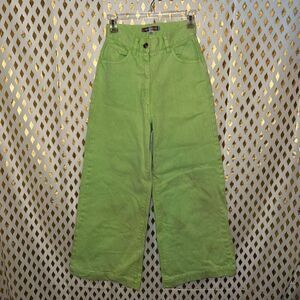 Urban outfitters lime pants wide leg baggy fit jeans size 24